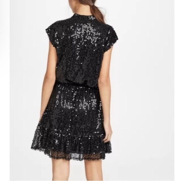 Rebecca Minkoff black sequins dress size S - Picture 2 of 9